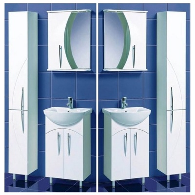 Зеркальный шкаф Акваль Палермо 50 [ПАЛЕРМО.04.50.00.R] фотография