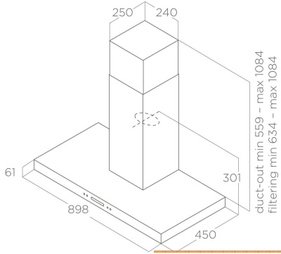 Вытяжка Elica Spot Plus IX/A/90 PRF0097373A фотография