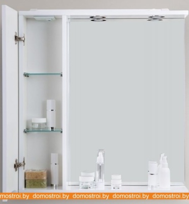 Шкаф с зеркалом BelBagno Marino-SPC-600/750-1A-BL-P-R (bianco lucido) фотография