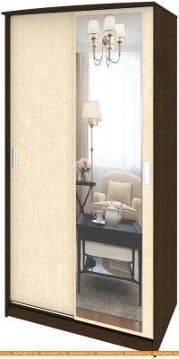 Шкаф-купе Кортекс-мебель Лагуна ШК01-01 (венге/венге светлый) фотография