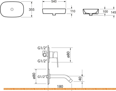 Умывальник Lavinia Boho Bathroom 21510133 (раковина, Смеситель) фотография