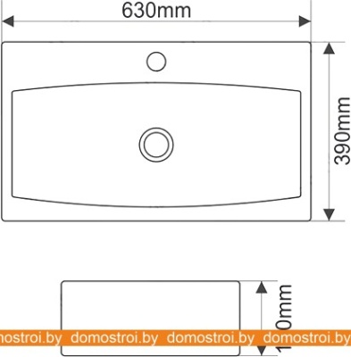Умывальник Melana MLN-T4162B (A208) фотография