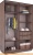 Шкаф-купе Евва 120 TS.03 АЭП ШК.2 03 (трюфель/серебро) фотография
