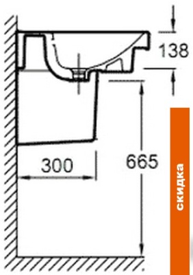 Умывальник Jacob Delafon Odeon Up 120x50 E4730 фотография