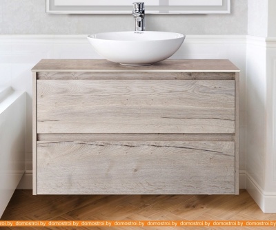 Тумба под умывальник BelBagno Kraft-800-2C-SO-RGB (rovere galifax bianco) фотография