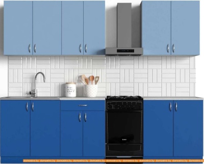 Кухня S-Company Клео колор 2.2 (королевский синий/капри синий) фотография