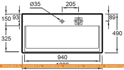 Умывальник Jacob Delafon Terrace 100x49 EXC112 фотография