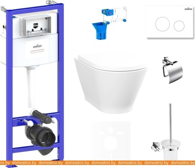 Унитаз Lavinia Boho Relfix Elegant Rimless 9 в 1 75110442 (белый пластик) фотография