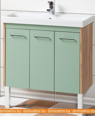 Тумба Акваль Мята 80 МЯТА.80.10.07.N под умывальник Moduo 80 фотография