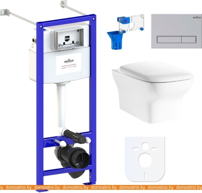 Унитаз Lavinia Boho Relfix Bristol Rimless 7 в 1 87050195 (матовый пластик) фотография