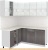 Кухня Кортекс-мебель Корнелия Экстра 1.5x1.8м (белый/береза/марсель) фотография