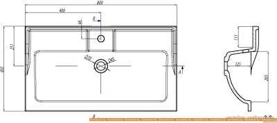 Умывальник Акватон Фабиа 80 80x45 фотография