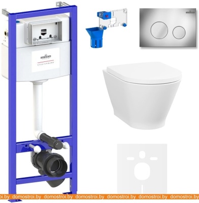 Унитаз Lavinia Boho Relfix Elegant Rimless 7 в 1 87561093 (хром пластик) фотография