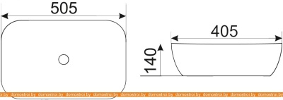 Умывальник CeramaLux MNC338 фотография