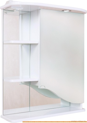 Шкаф с зеркалом Onika Виола 60.01 правый (белый) 206004 фотография