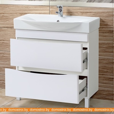 Тумба Акваль Верна 85 АВ.85.10.20.N под умывальник Элвис 850 фотография