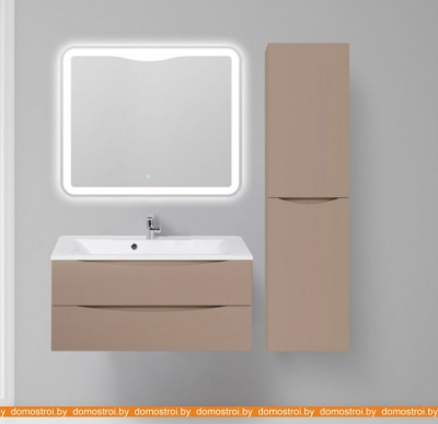 Шкаф-пенал BelBagno Fly-Marino-1500-2A-SC-CL-P-R (cappucino lucido) фотография