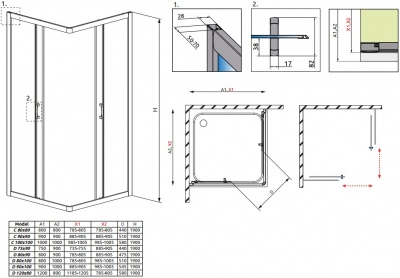 Душевой уголок Radaway Premium Plus C [30463-01-01N] 80x80x190 прозрачное фотография