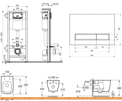 Унитаз Lavinia Boho Relfix Bell Pro Rimless 9 в 1 97010003 (матовый пластик) фотография