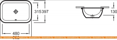 Умывальник Jacob Delafon Vox EYA102-00 фотография