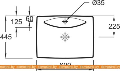 Умывальник Jacob Delafon Escale E1289 60x44.5 фотография