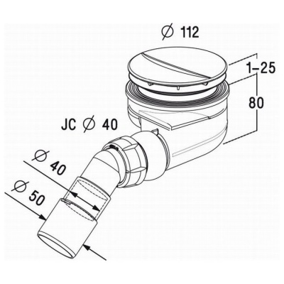 Сифон для поддона Radaway TB 90P фотография