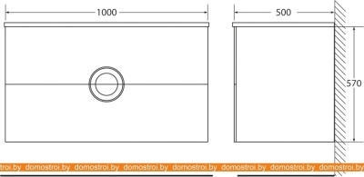 Тумба под умывальник BelBagno Onda-1000-2C-SO-BL (bianco lucido) фотография
