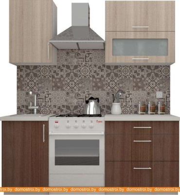 Кухня ВерсоМебель ВерсоЛайн 6-1.3 (ясень шимо светлый/ясень шимо темный) фотография