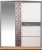 Шкаф-купе КМК Мебель Кристал (дуб юккон/белый жемчуг) фотография