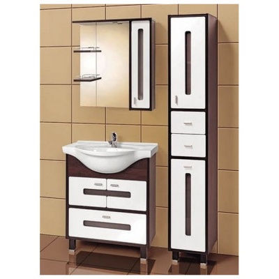 Зеркальный шкаф Акваль Бали 75 [БАЛИ.04.75.02.L] фотография