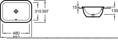 Умывальник Jacob Delafon Vox EYB102-00 фотография