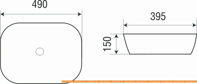 Умывальник WeltWasser Elbach 2143 фотография