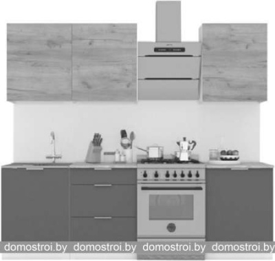 Кухня Интермебель Микс Топ-4 1.8м (белый премиум-дуб крафт золотой-венато) фотография