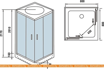 Душевая кабина WeltWasser WW500 Laine 804 фотография