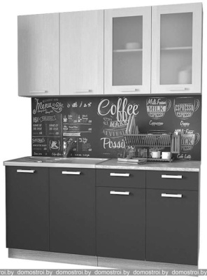 Кухня Интерлиния Мила 16 (красный-антрацит-кастилло темный) фотография