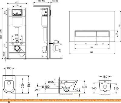 Унитаз Lavinia Boho Biore Compacto Rimless 7 в 1 87050169 (белый пластик) фотография