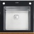 Кухонная мойка Tolero Ceramic glass TG-500 (черный) фотография