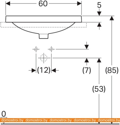 Умывальник Geberit Variform 500.731.01.2 фотография