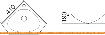 Умывальник CeramaLux 9068B фотография