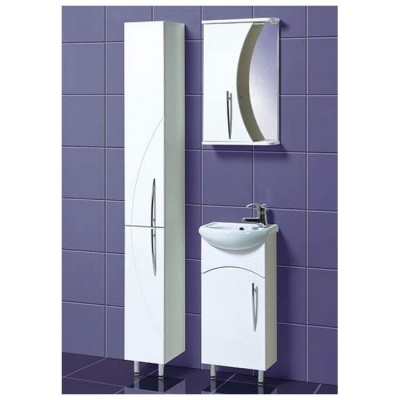 Зеркальный шкаф Акваль Палермо 40 [ПАЛЕРМО.04.40.00.L] фотография