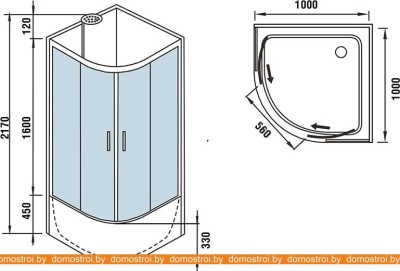Душевая кабина WeltWasser WW500 Halle 1001 фотография