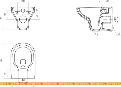 Унитаз Cersanit City New Clean On SET-CITYC/LPRO/S-DL/In-Wg-w фотография