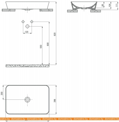 Умывальник Deante Tess CDS 6U6S фотография