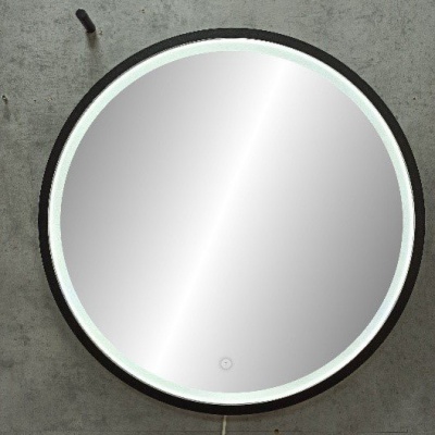 Зеркало c LED подсветкой Континент Style Black LED 60x60 фотография