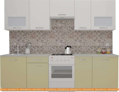 Кухня ВерсоМебель ЭкоЛайт-6 2.8 (белый/бежевый) фотография