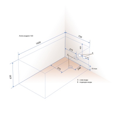 Акриловая ванна Triton Александрия 160x75 фотография