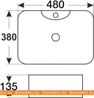 Умывальник Melana MLN-7291 48x38 фотография