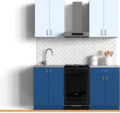 Кухня Сивирин-Компани Клео колор 1.2 (темный синий/лазурный) фотография