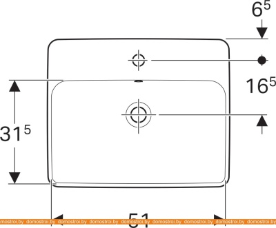 Умывальник Geberit VariForm 500.741.01.2 фотография