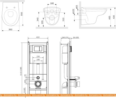 Унитаз AM.PM Sense IS3741700 фотография